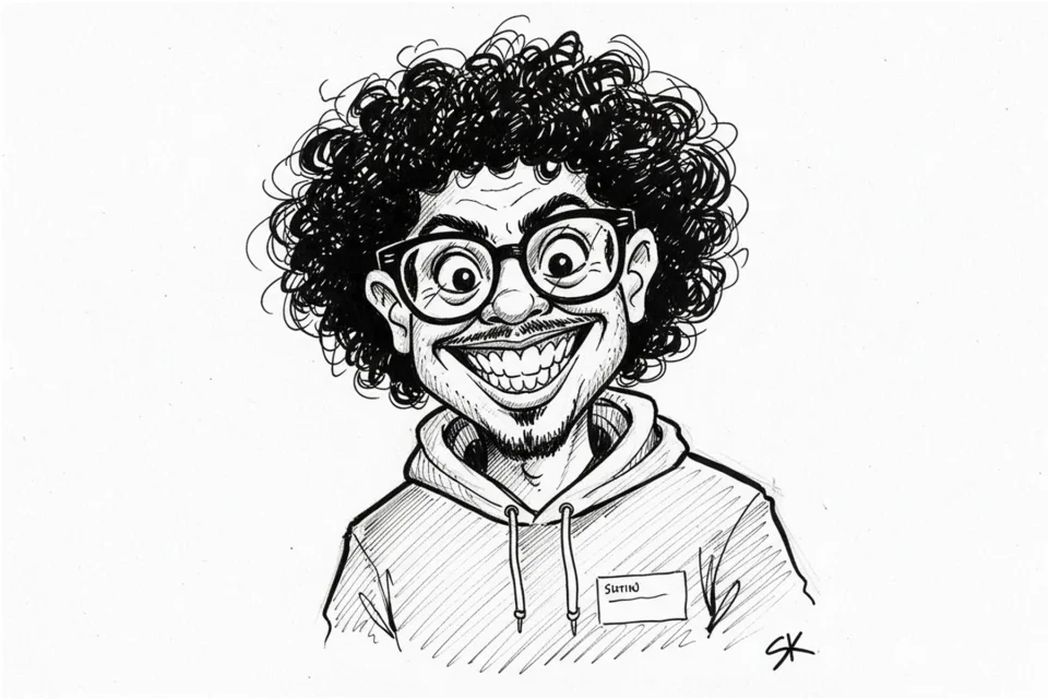 AI caricature photo booth rental NYC — instant digital caricature at a live event