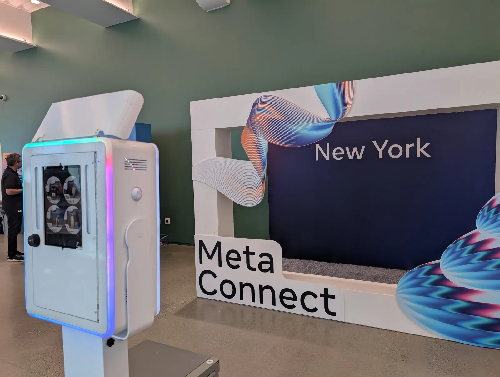 Photo booth brand activation at Meta Connect New York