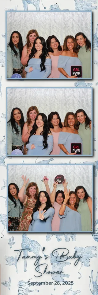 Baby shower photo strip