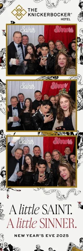 Knickerbocker Hotel NYE photo strip
