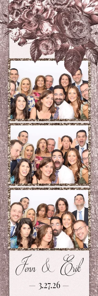 Wedding photo booth strip