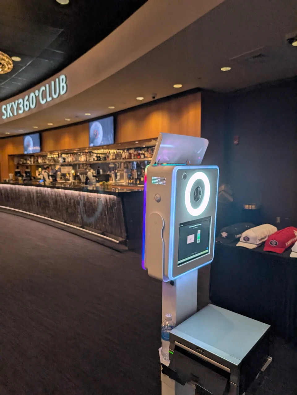 Local NYC photo booth company setup at Madison Square Garden SKY360 Club