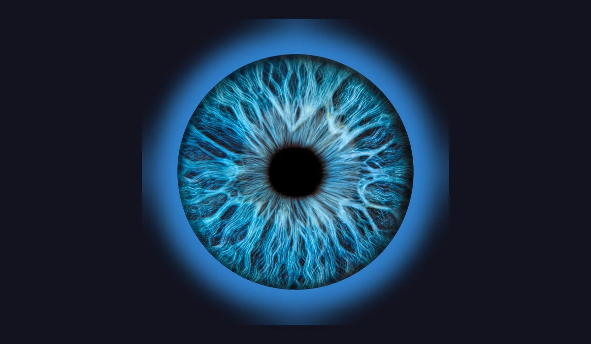 Iris photography booth rental NYC setup capturing macro eye portraits at a luxury brand activation