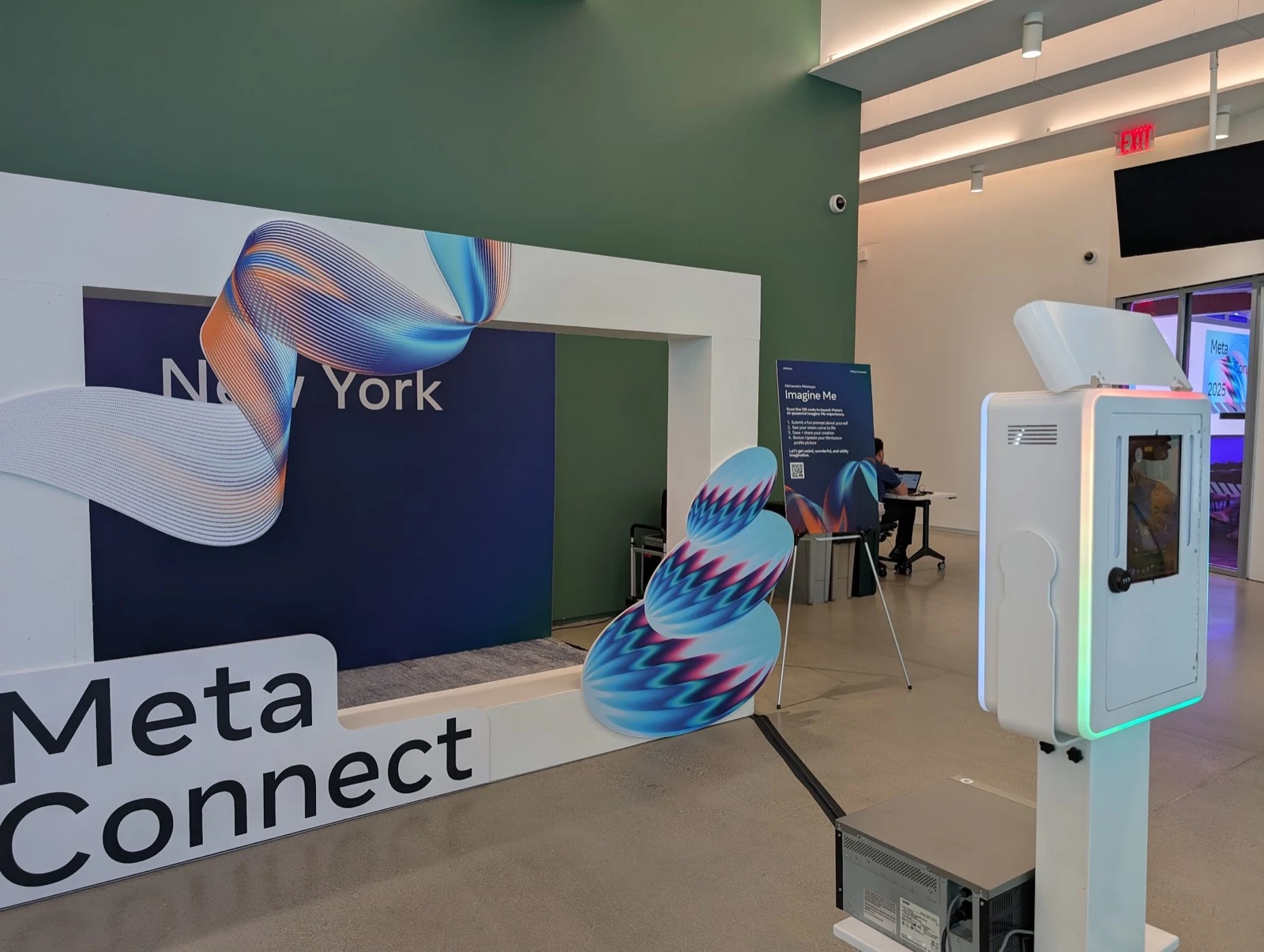 Open air photo booth at the Meta Connect New York brand activation