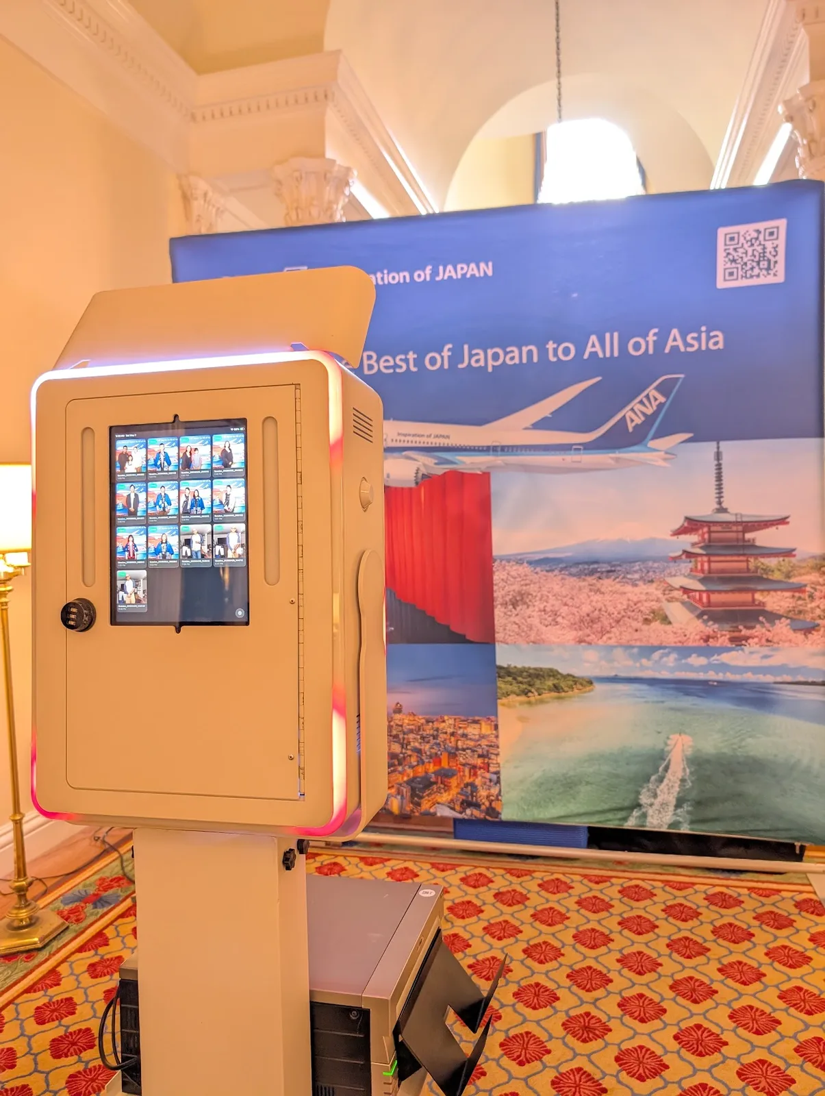 ANA Inspiration of Japan branded open air photo booth activation